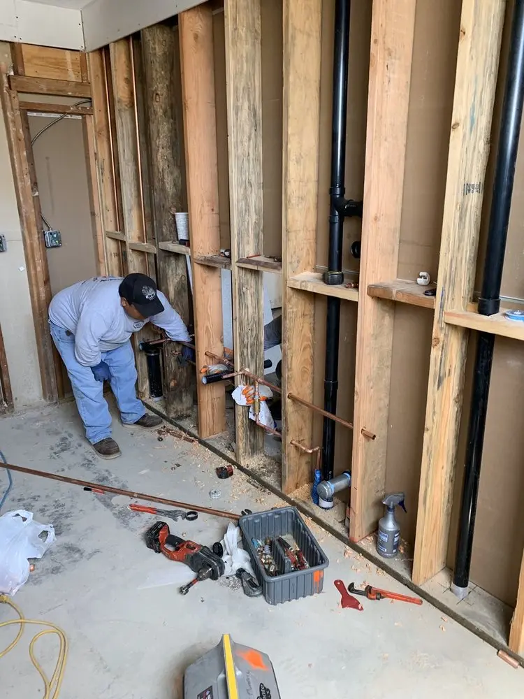 Commercial rough-in plumbing for Water Heater Replacement in Rochelle